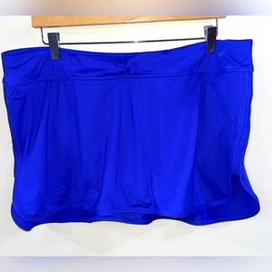 Athleta blue women's swim skirt, size XL